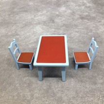 Playmobil Victorian Mansion Replacement Kitchen Table  &amp; 2 Chairs - £7.80 GBP