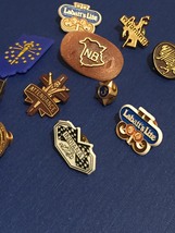 Vintage 70s Lapel Pins- Stick Pin Badges/Pin Backs- Metal/Plastic image 4