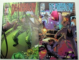 vntg 1994 Image DEATHBLOW #19-20 Choi~Lee pin-ups Cybernary Gen 13 Brothers arms - £7.00 GBP