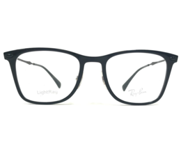 Ray-Ban Eyeglasses Frames RB7086 2000 Matte Black Gray Square LightRay 49-18-140 - $74.67