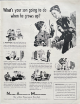 National Association of Manufacturers Career Choices Vintage Print Ad 1948 - £11.52 GBP