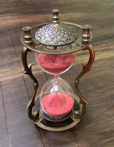 Antique maritime Sand timer Hourglass Vintage Hourglass Brass - $35.98