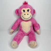Pink Monkey Stuffed Animal Build A Bear Strawberry Tan Heart Valentine P... - $16.77