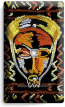 African Mask Tribe Chief Warrior Graffiti Phone Telephone Wall Plate Cover Decor - £8.74 GBP