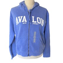 Comfort Colors Avalon New Jersey Hoodie Zip Up Small Periwinkle New - £22.42 GBP