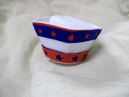 Red White Blue Mini Patriotic Star Sailor GOB Hat Hair Clip Adult Kids D... - €7,57 EUR