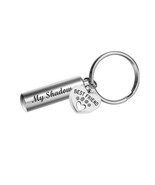 Pet Best Friend Heart Keychain Urn - Engraving Option - $19.95
