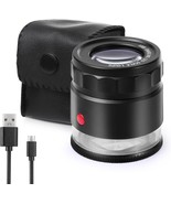 30X Loupe Magnifier USB Rechargeable 8 Lights Portable Eye Loupe Sewing  - $53.94 CAD