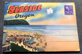 Vintage Postcards Greetings From Seaside Oregon Ocean Art Poster For Framing - £7.13 GBP