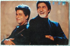 Bollywood Actor Shah Rukh Khan Shahrukh Amitabh Bachchan Rare Postcard Post card - £11.21 GBP