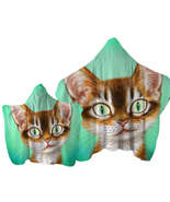 Cute Painted Cat Handsome Ginger Kitten Towel with Hood - $33.90+