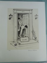 NORMAN ROCKWELL &quot;Welcome Mat&quot; 1973 Lithograph Hand Signed &amp; Numbered Excellent! - £1,149.09 GBP