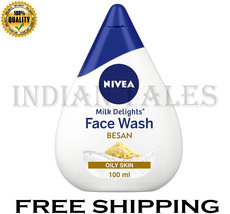  NIVEA Milk Delights Face Wash Fine Gramflour For Oily Skin 100ml,  - $22.99