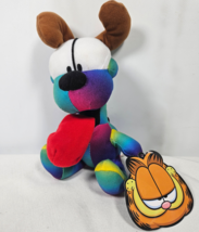 Nickelodeon Garfield Odie Dog Plush Rainbow 9&quot; with Tag Toy Factory - $9.99