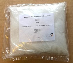 400g. Potassium aluminium sulfate dodecahydrate(Potash Alum)-99% pure p.... - £28.42 GBP