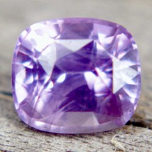 Natural Pink Purple Sapphire | Cushion Cut | 6.31x5.60 mm | 1.30 Carat | Unheate - £635.49 GBP
