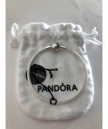 Genuine Pandora Sterling Pandora Moments Mesh Bangle Charm Bracelet 5965... - $75.15 CAD