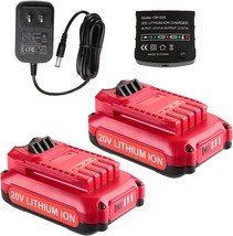 AYTXTG 2Pack 3.0Ah 20V Lithium Battery Replacement Craftsman 20V Battery CMCB202 - £58.34 GBP