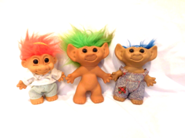 Russ &amp; Uneeda Collectible TROLL Dolls Lot Of 3 - $11.88