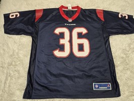 NFL Houston Texans Jersey Mens XL Blue Damarea Crockett Proline Football #36 - £19.05 GBP