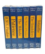 Vintage Opera World Gilbert &amp; Sullivan Musicals Shows Sealed Set of 6 VH... - €19,36 EUR