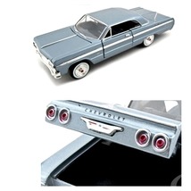 1/24 Diecast Model 1964 Chevrolet Impala Hard Top Blue Car - £51.14 GBP