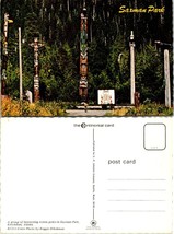 Alaska Ketchikan Group Of Totem Poles In Saxman Park VTG Postcard - $9.40
