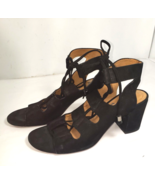 Antonio Melani Jessay Women Size 9 M Black Suede Leather R Block Heel Op... - $6.83 CAD
