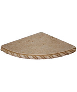 Cast Stone Round Corner Shelf - Mocha - $80.34 CAD