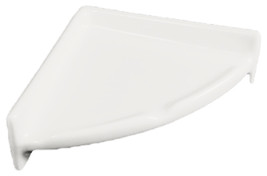 Porcelain Corner Shelf Round - White Matte - £47.92 GBP