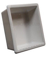 Recessed Shampoo - Square Porcelain White Glossy - $243.75 CAD