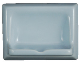 Ceramic Glaze Soap Dish Glossy Sky Blue - £11.75 GBP