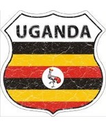 Uganda Highway Shield Novelty Metal Magnet HSM-439 - £11.95 GBP