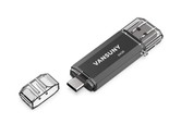 64Gb Flash Drive 2 In 1 Otg Usb 3.0 + Usb C Memory Stick With Keychain D... - $16.99