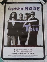 DEPECHE MODE PROMO TOUR POSTER FROM STOCKHOLM 24 1/2 X 35 INCHES!! 1993!! - £35.79 GBP