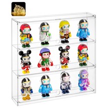 Acrylic Display Case For Mini Figures+Led Light,15.9&quot; Inch Wall Mounted/... - $33.99