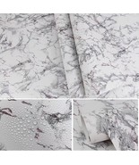 Marble Contact Wallpaper Granite White/Gray Wallpaper 17.71&quot; X 196.8&quot; Pe... - £14.11 GBP