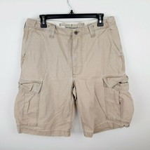 Polo Jeans Company Men&#39;s Cargo Shorts Size 34 Beige QI2 - $373.95 MXN