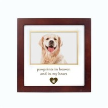 Pawprints In Heaven, and in My Heart Pet Cat Dog Memorial Picture Frame Espresso - £11.62 GBP