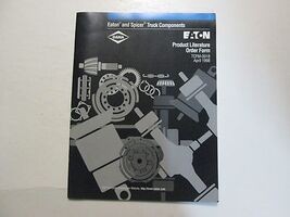 Eaton Producto Literatura Orden Formulario TCFM-0018 Abril 1998 Usado OE... - $129.98 MXN
