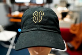 Stussy Super S Drawings 80&#39;s 90&#39;s, &quot;SF&quot; in San Francisco Giants Dad Hat - $28.95