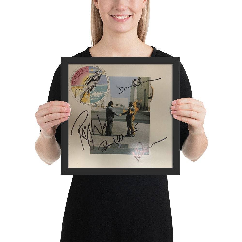 Pink Floyd Wish You Were Here Reprint Framed signed album| REPRINT - $79.00