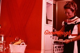 American Airlines AA Flight Attendant Galley Fruit 35mm Photo Slide 1970s #9 - $18.54