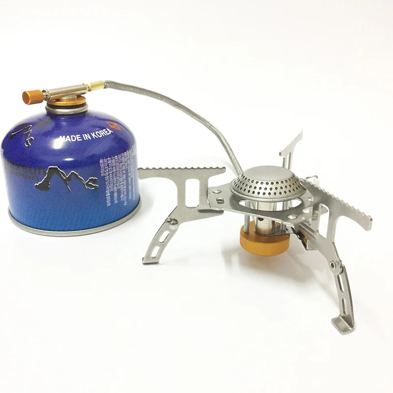Sporting Outdoor Camping Gas Stove Portable Split Stainless Steel Fireproof Burn - £46.50 GBP