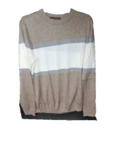 Patrick James Color Block Stripe Crew Pullover Size Medium NWTS image 3
