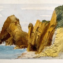 The Cliffs And Old Man Of Hoy 1898 Scotland Colorplate Nautical Art DWS3A - £27.57 GBP