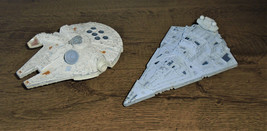 1979 Star Wars Die Cast Millennium Falcon &amp; Imperial Star Destroyer Kenner - £34.89 GBP