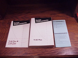 Texas Instruments TI-83 Calculator Guidebook and Getting Started Booklet, book - £7.80 GBP