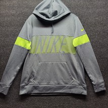 Nike Mens Sz M Hoodie Dri-Fit Drawstring Front Pocket - Logo- Gray - £19.07 GBP