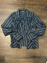 Cato Women’s Long Sleeve Pin Striped Blouse Size XL - $9.86